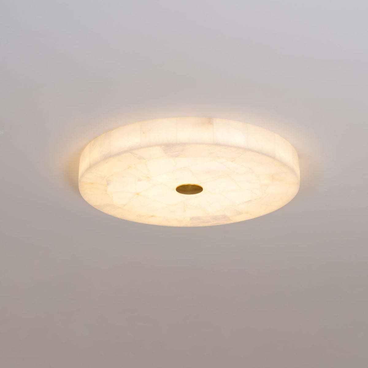 Delya Ronde Alabaster Plafondlamp