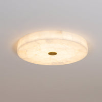 Delya Ronde Alabaster Plafondlamp