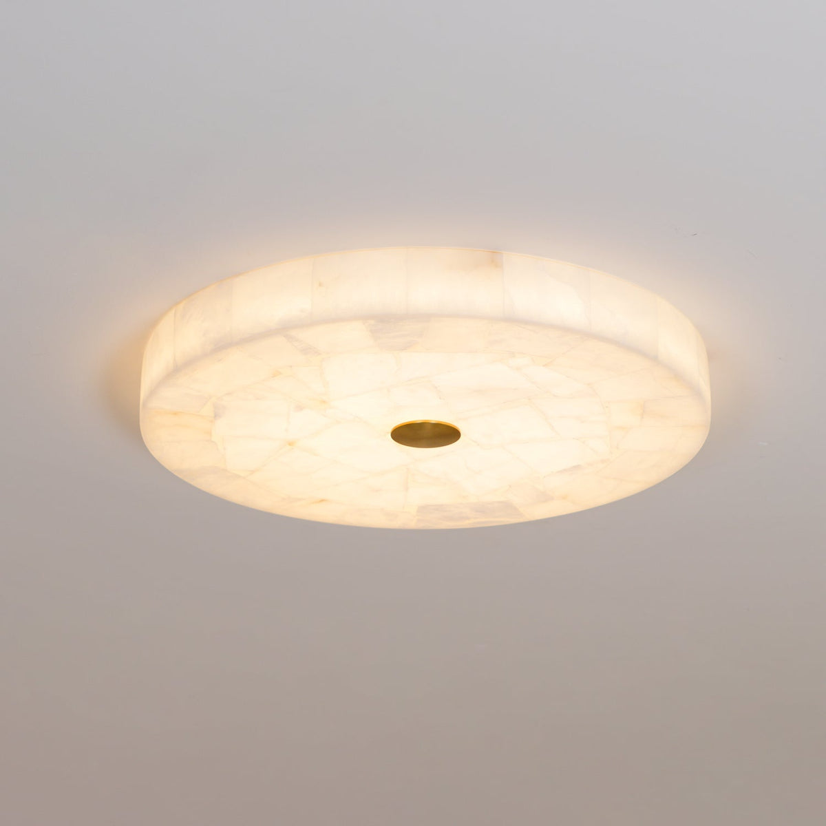 Delya Ronde Alabaster Plafondlamp