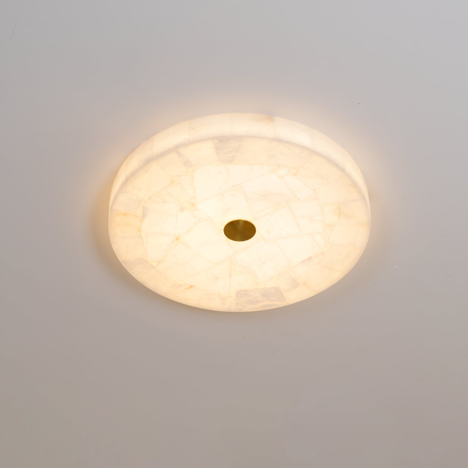 Delya Plafondlamp Alabaster LED Rond