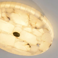 Delya Ronde Alabaster Plafondlamp