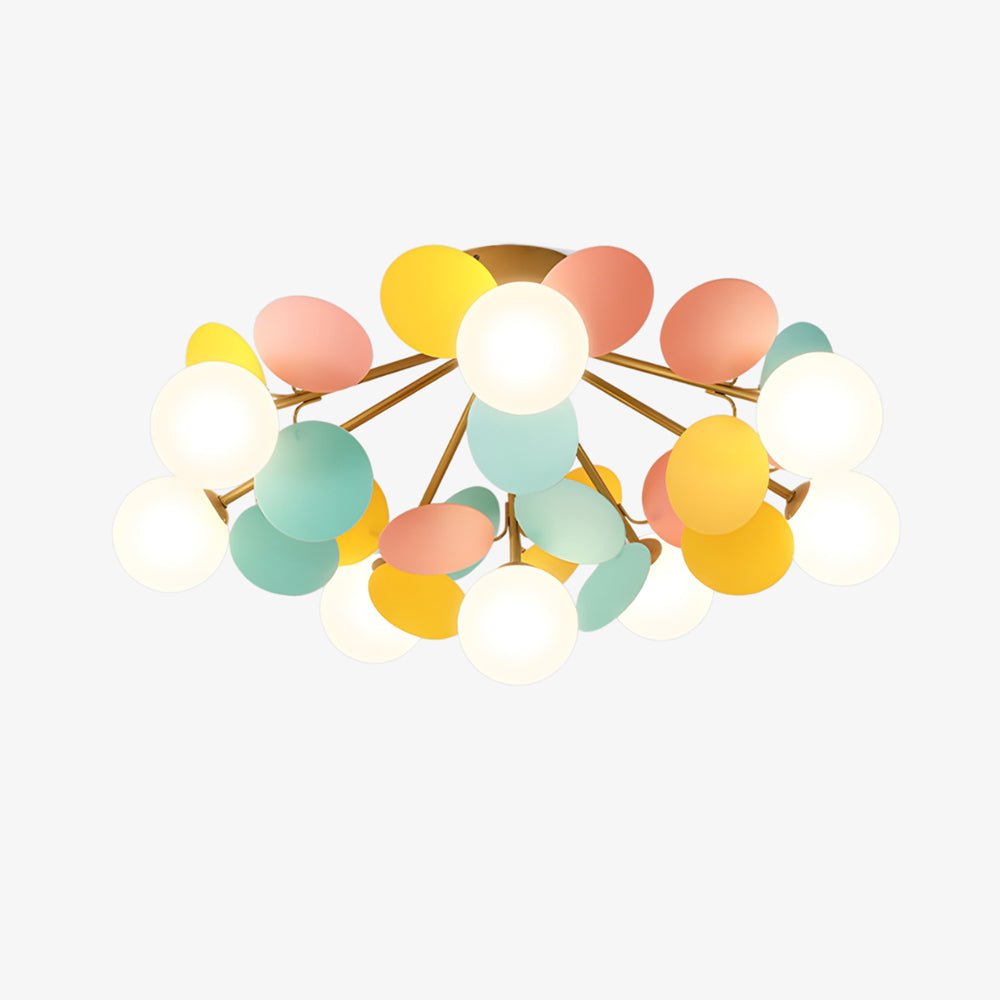 Solara Rond Plafondlamp Macaron in Pastelkleuren