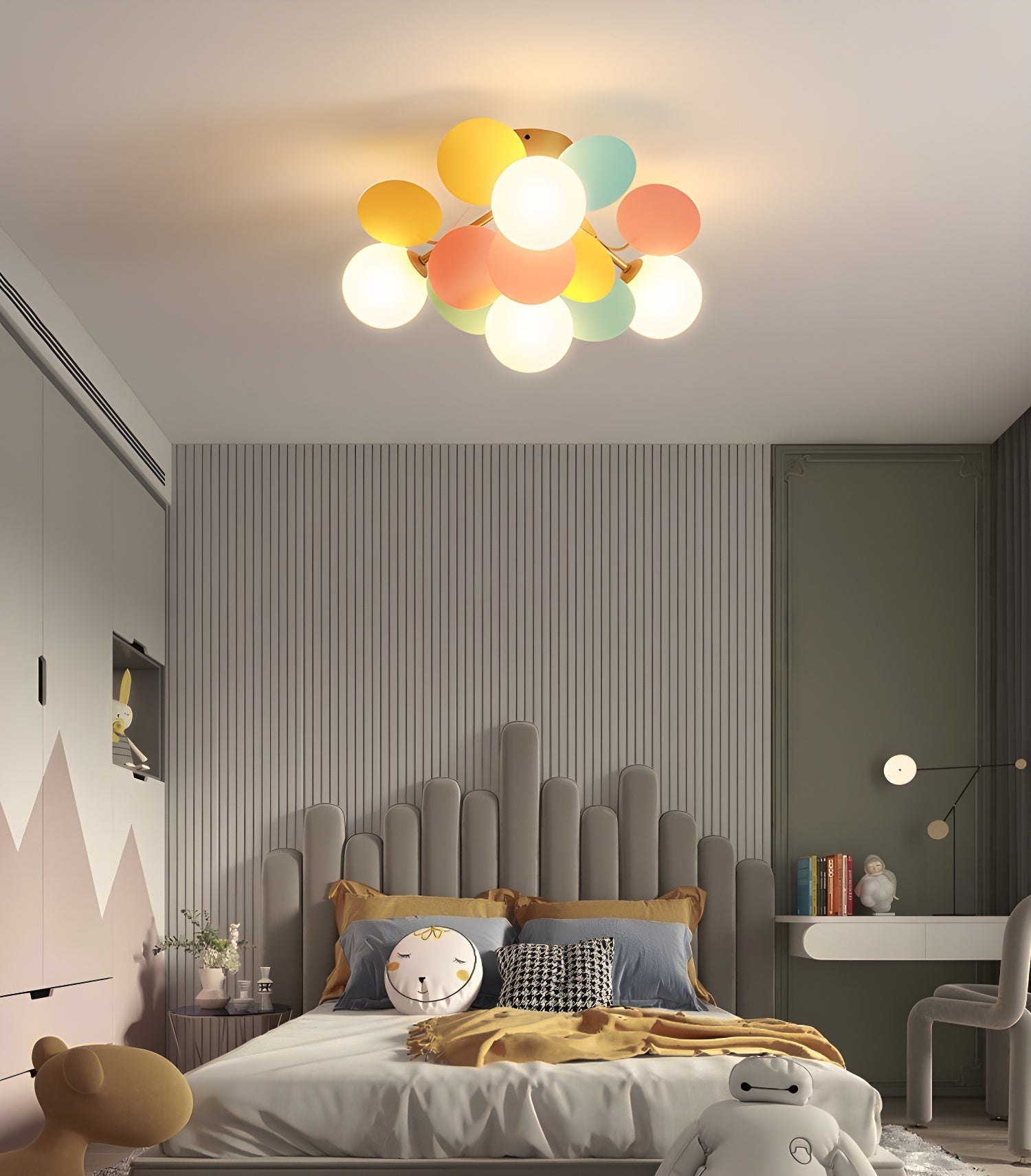 Solara Rond Plafondlamp Macaron in Pastelkleuren