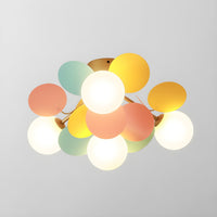 Solara Rond Plafondlamp Macaron in Pastelkleuren