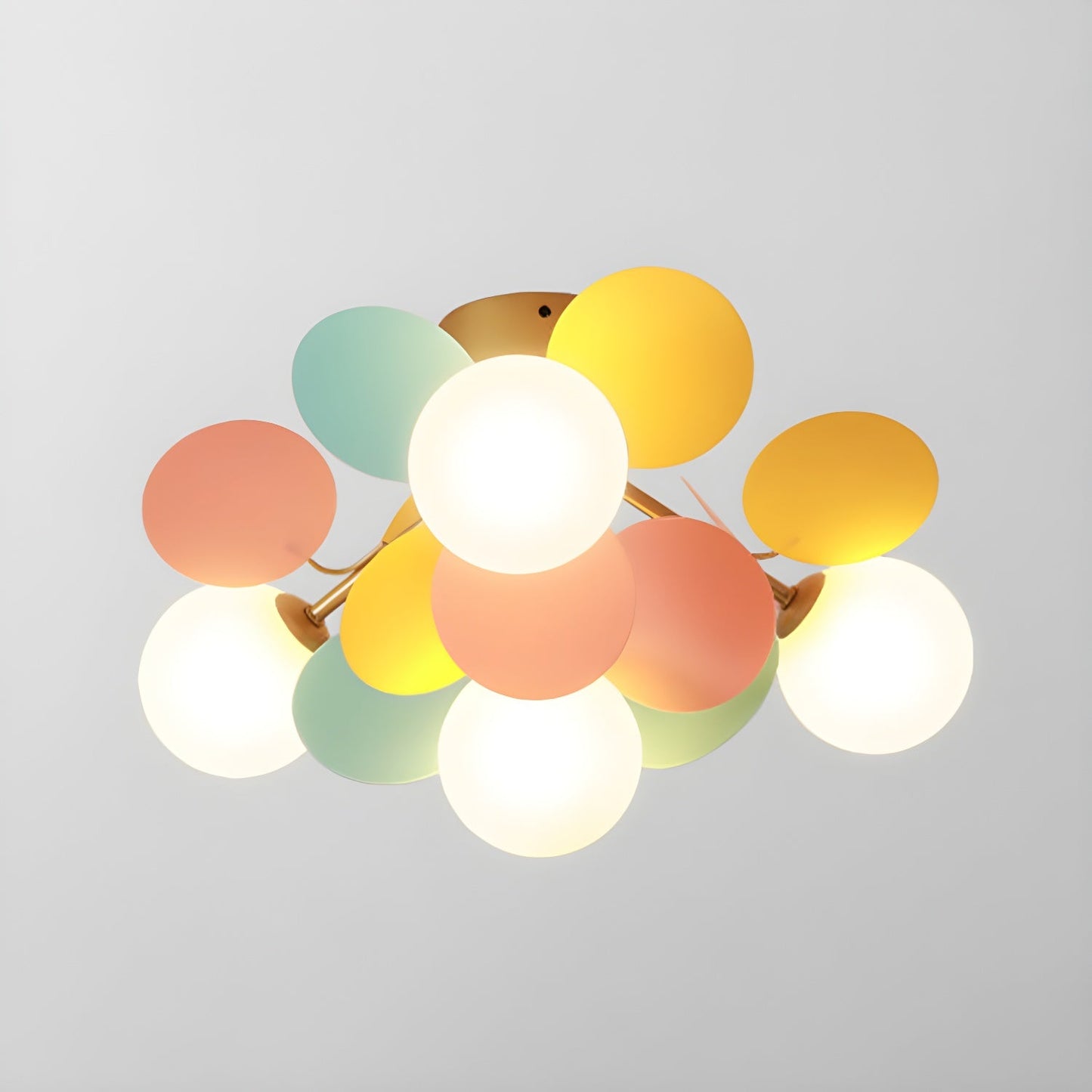 Solara Rond Plafondlamp Macaron in Pastelkleuren