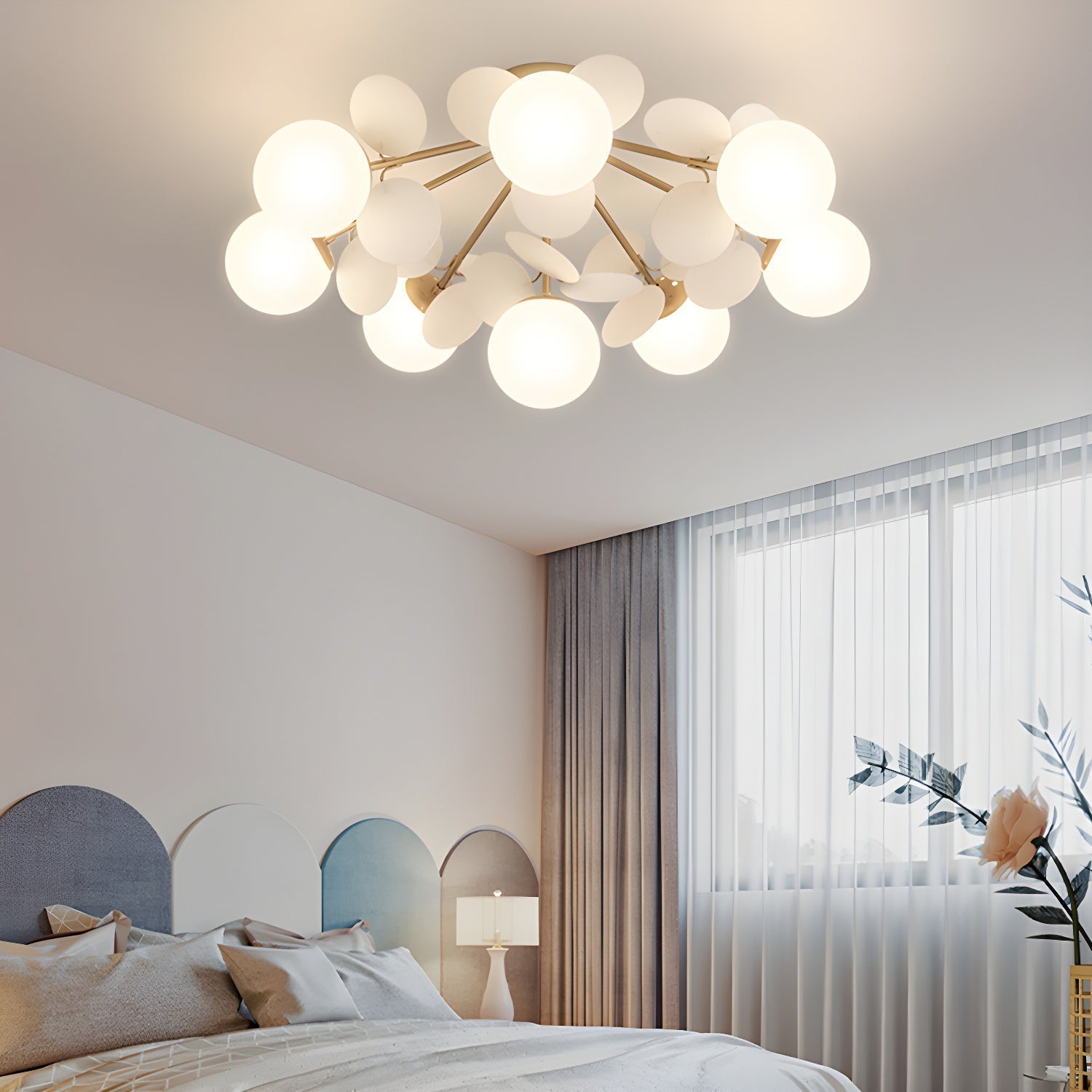 Solara Rond Plafondlamp Macaron in Pastelkleuren