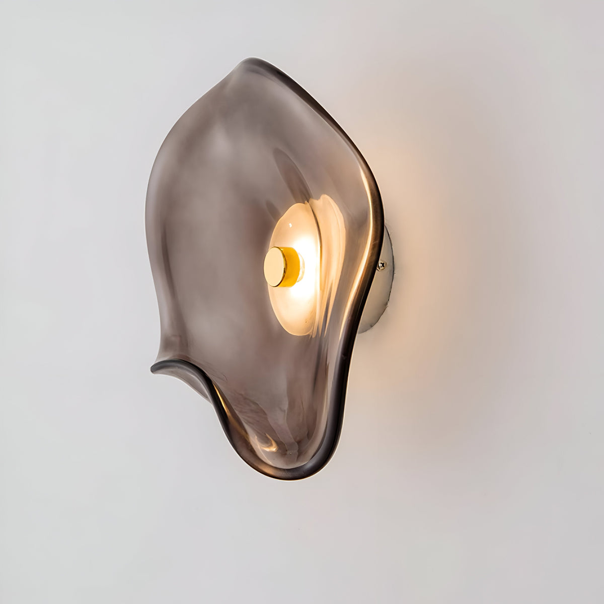 Nordic Gebogen Glas Japandi Stijl Glas LED Wandlamp