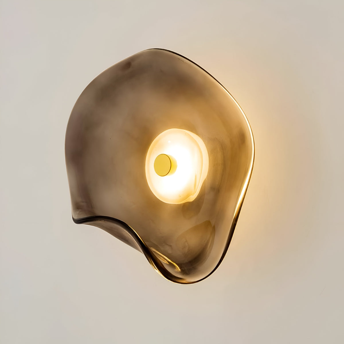 Nordic Gebogen Glas Japandi Stijl Glas LED Wandlamp