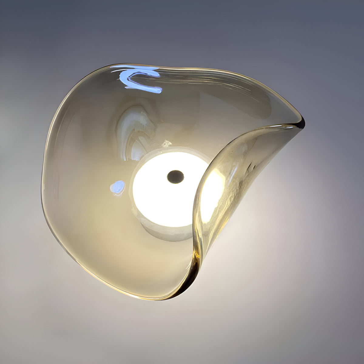 Nordic Gebogen Glas Japandi Stijl Glas LED Wandlamp