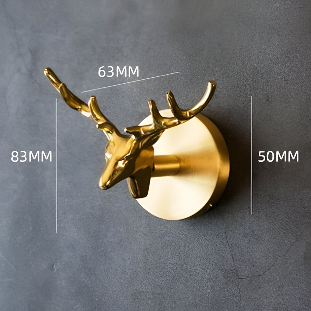 GoldenTrophy™ | Dierenwandhaken met Gouden Afwerking