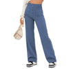 LuxeFit Chic Hoge Taille Casual Broek | Moeiteloos stijlvolle losse broek met elastische tailleband en functionele zakken voor ultiem comfort en veelzijdigheid in streetwear.