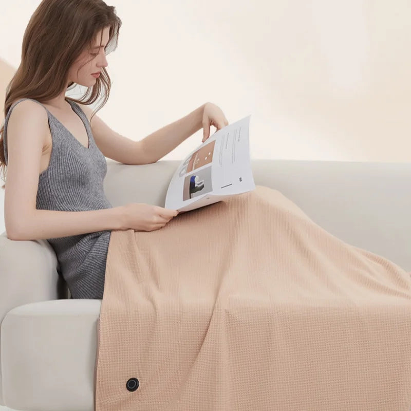 CozyTherm Wear USB-Warmtedeken om te Dragen | 150 × 85 cm | 3 Temperatuurstanden | Wasbaar in de Machine & Draagbaar