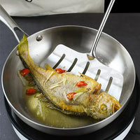 Skanto | Professionele Kookpan - 304 RVS, 2MM dik 5-laags Stalen pan & Kookpan