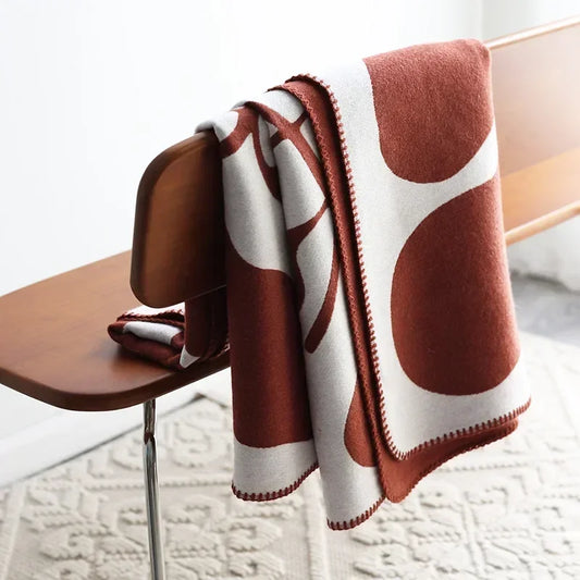 NordLuxe | Jacquard Woondeken | Imitatie Kasjmier | Zacht & Warm | Sofa-deken & Beddeken in Noordse Stijl