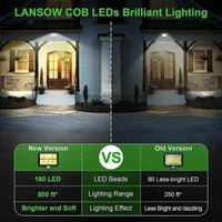 LuminaX Solar | 100 COB LED Solarlicht | IP65 | Bewegingssensor & 3 Modi | Draadloze Buitenverlichting
