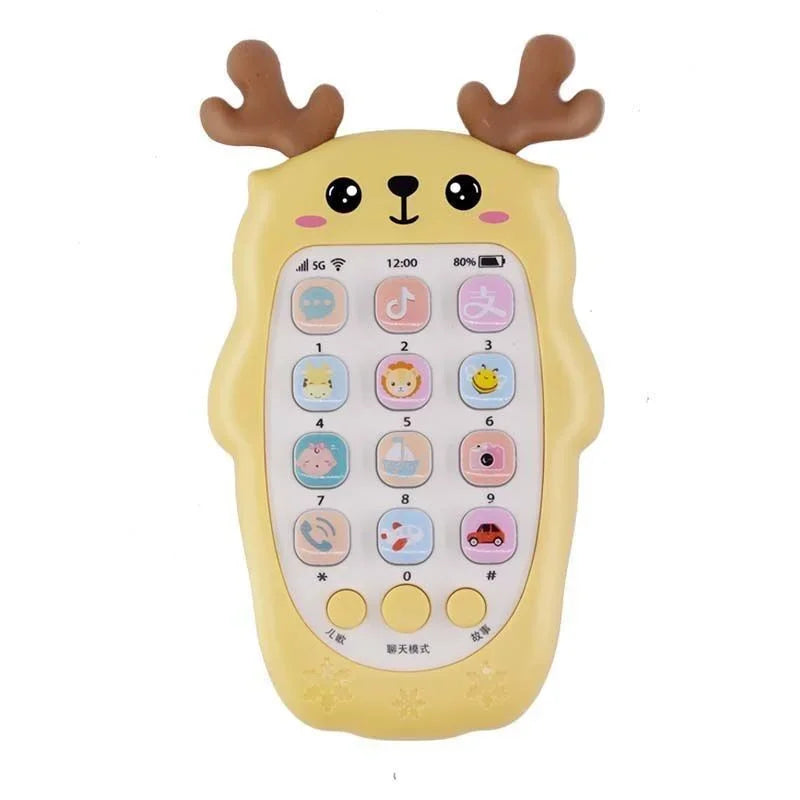 LuxeTots Bilingual Babytelefoon Speelgoed | Betrokken elektronische bijtring met muziek en stem voor vroege ontwikkeling en sensorisch leren