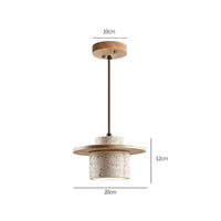 Moderne Hanglamp van Steen en Hout