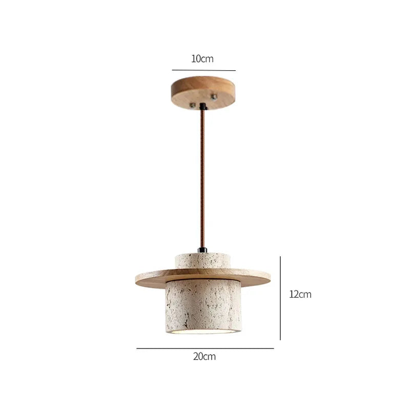 Moderne Hanglamp van Steen en Hout