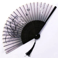 Traditionele Japanse Stijl Bloemen Handventilator