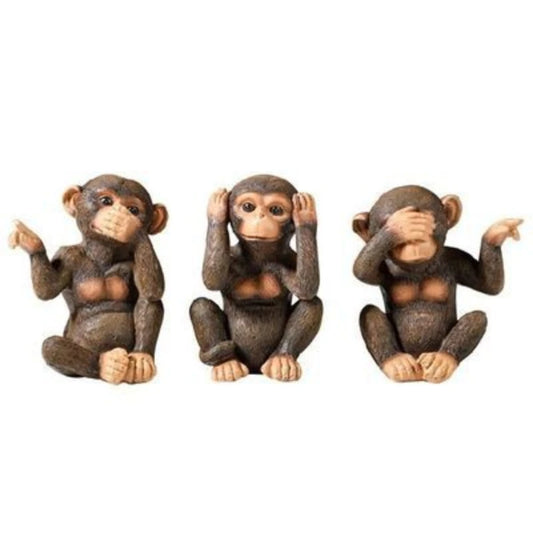 GorillaElegance Nordic Gorilla Beeldenset | Charmante hars sculpturen die je bureau decor verhogen en een speelse touch aan elke kamer toevoegen