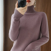 LuxeMerino Classic Mock Neck Sweater | Exquise merinowollen pullover voor ultieme warmte en zachtheid deze herfst en winter