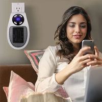 ThermoEase 350W Compacte Verwarming | Muurcontact verwarming met afstandsbediening | LED-display & Timer | 180° draaibare stekker
