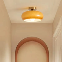 Hanglamp met opalescente lampenkap – een elegante retro Bauhaus stijl