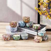 Florivis – 12-Delige Sojawas Geurkaarsen Set voor Aromatherapie & Cadeau