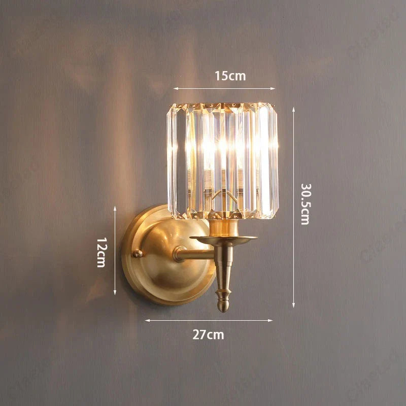 Elegante Wandlamp in Kristal in Glamourstijl