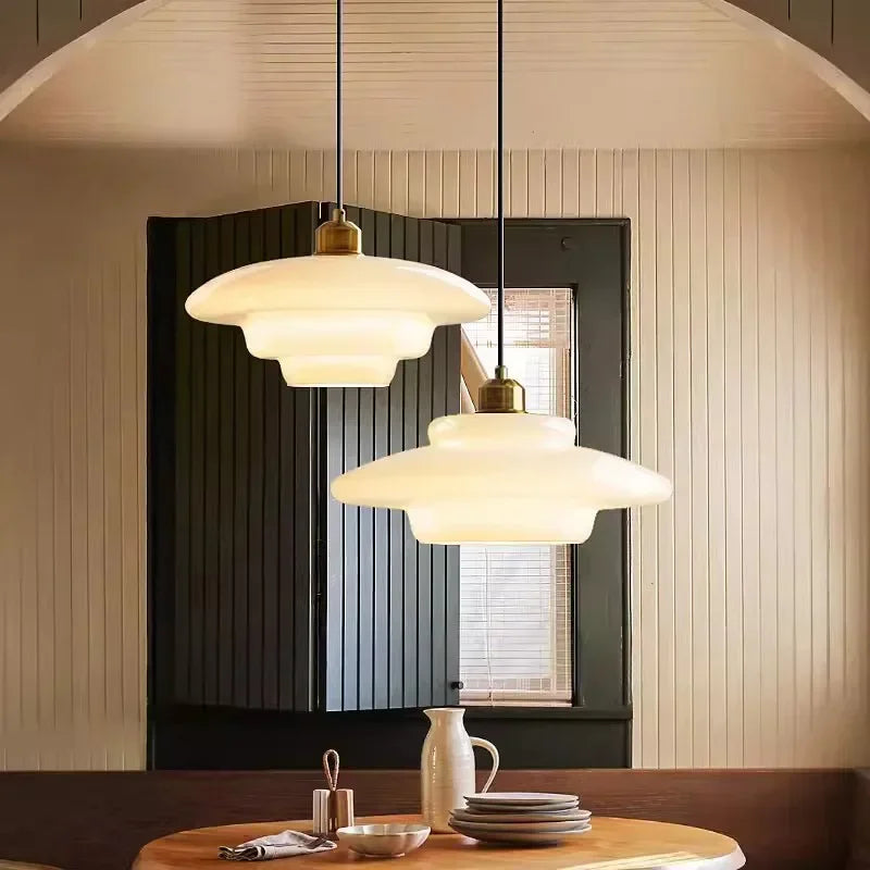 Hanglamp van Mat Wit Glas