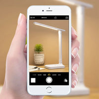 6000mAh oplaadbare LED bureaulamp USB 3 kleuren traploos dimbare bureaulamp Touch opvouwbaar oogbeschermend lees nachtlampje