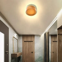 minimalistische LED plafondlamp van glas in Scandinavische stijl voor binnen