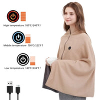 CozyTherm Wear USB-Warmtedeken om te Dragen | 150 × 85 cm | 3 Temperatuurstanden | Wasbaar in de Machine & Draagbaar