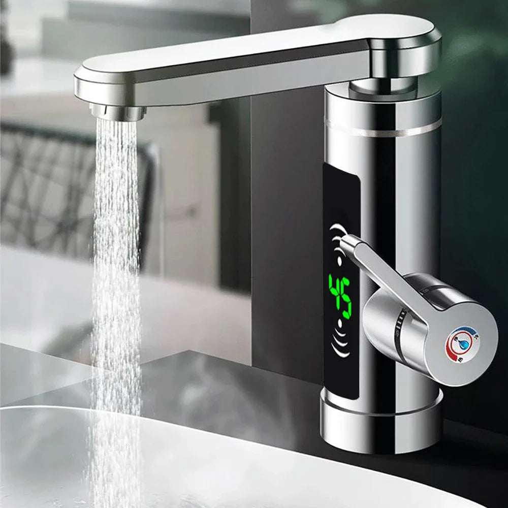 Brisenna - Keukenkraan met Directe Verwarming en 360° Draaibare Uitloop 3000W