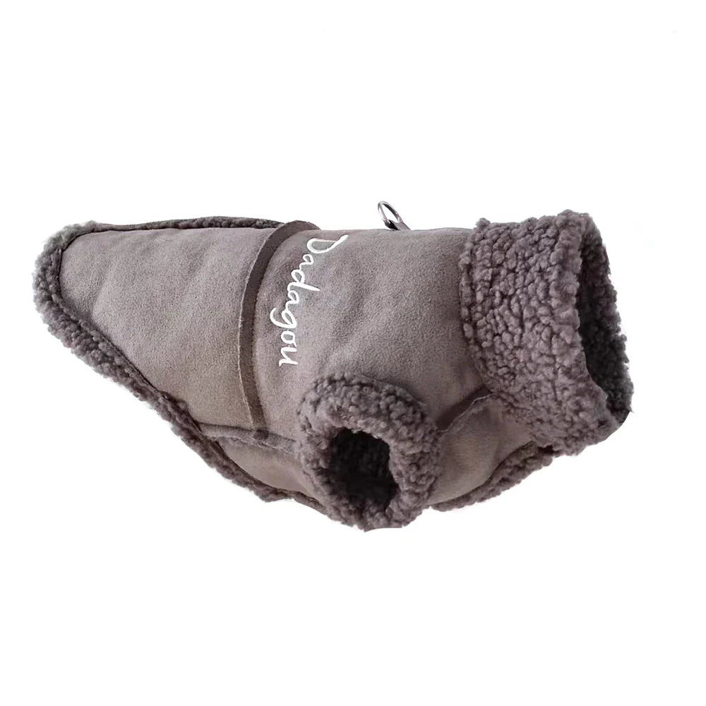 MajestiPup Luxe Winterjas voor Honden | Warme lamswollen fleece vacht voor kleine rassen zoals mopshonden en Yorkies