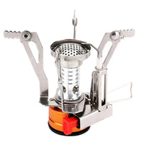 Draagbare Outdoor Camping Gasfornuis: Aluminiumlegering Ultra-Licht Camp Stove voor Picknick Koken - Essentieel Campingaccessoire voor Overlevingsoven