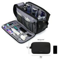 Kosmetixo Waterdichte Kosmetictas voor Dames & Heren | Lichte Toilettas in S/M/L | Reisaccessoires voor Verzorgingsproducten & Make-up | Unisex Reisorganizer