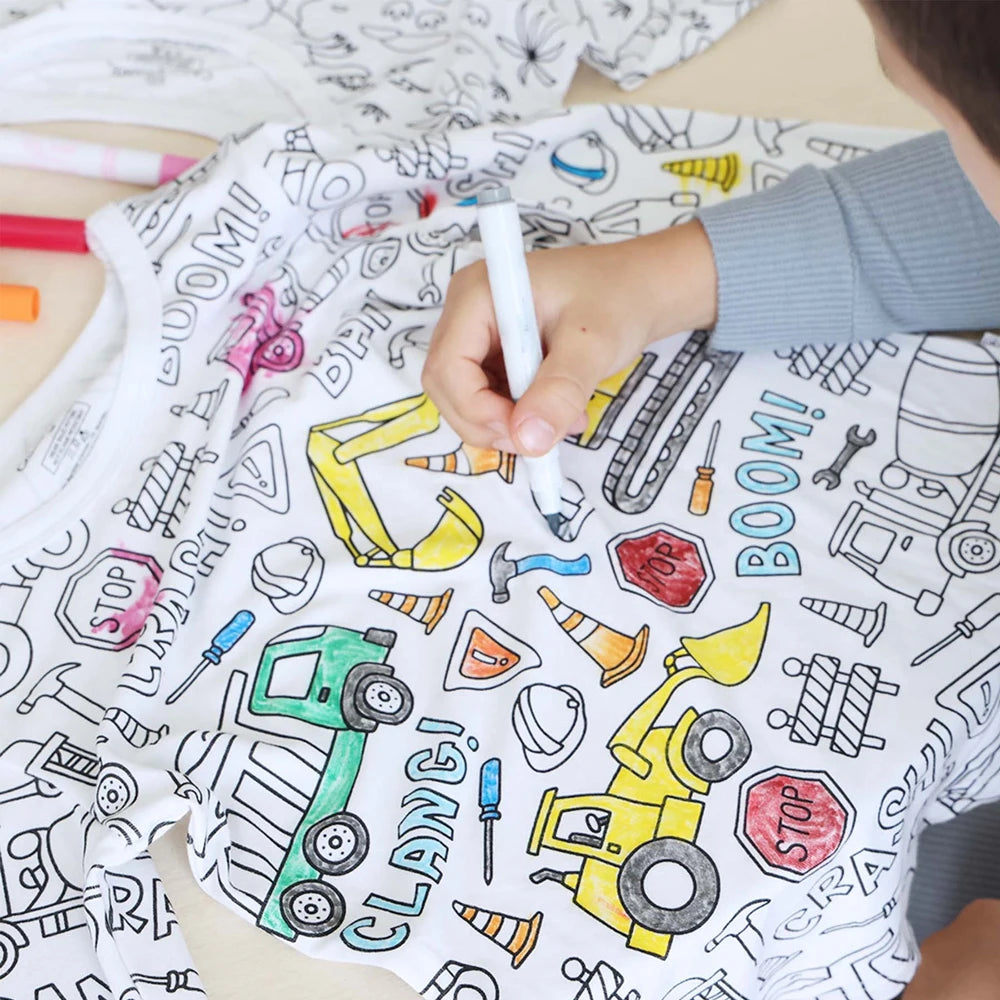 Artisano Luxe DIY Pyjama Set | Kleurrijke en creatieve pyjama set voor kinderen om hun eigen unieke slaapkleding te ontwerpen, perfect voor fantasierijk spel en artistieke expressie.
