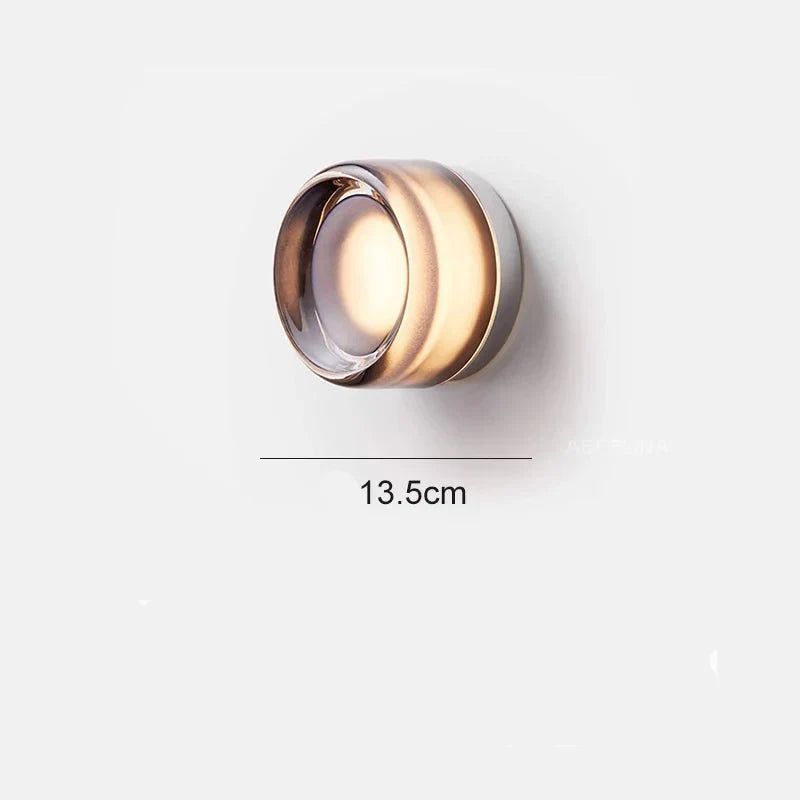 LustreLume Designer wandlamp | Moderne ronde verlichting voor slaapkamers en gangen