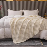 Caelidra - Geruite Zachte Fluwelen Deken Warm Knusse Plaid voor Bank en Bed