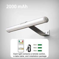 Draadloze LED wandlamp voor het verlichten van kunstwerken
