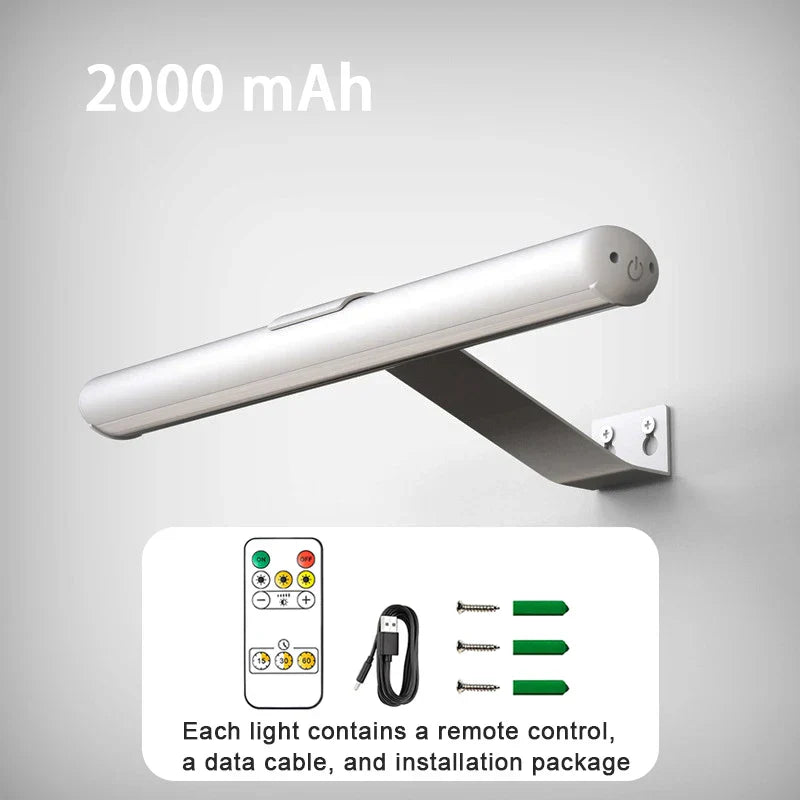 Draadloze LED wandlamp voor het verlichten van kunstwerken