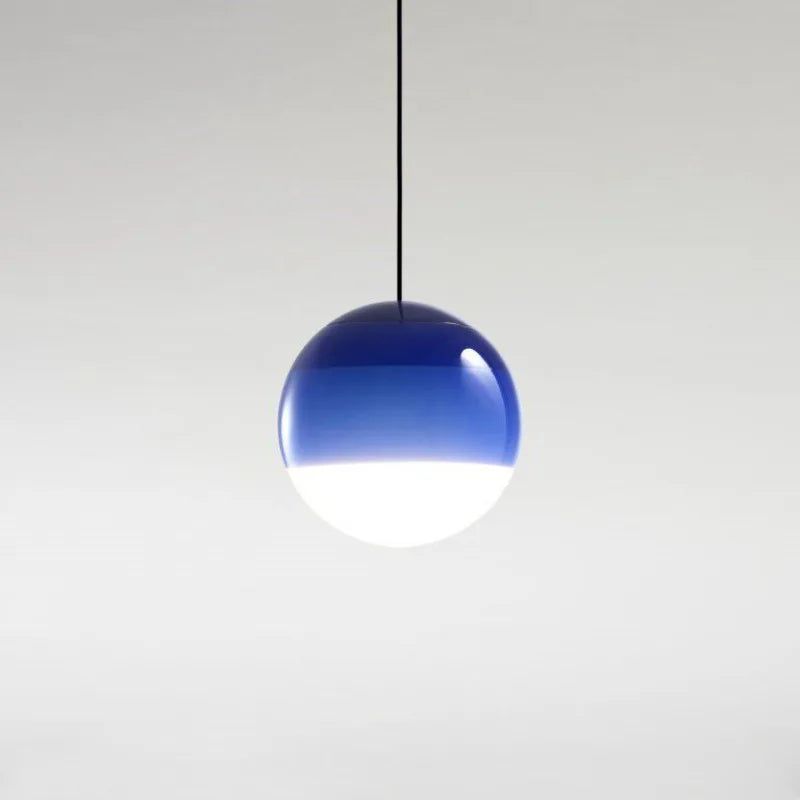 NordicLuxe Gradient Glazen Koepel Hanglamp | Elegante LED hanglamp voor restaurants, koffiehuizen en kinderkamers met een verbluffend kleurverloopontwerp