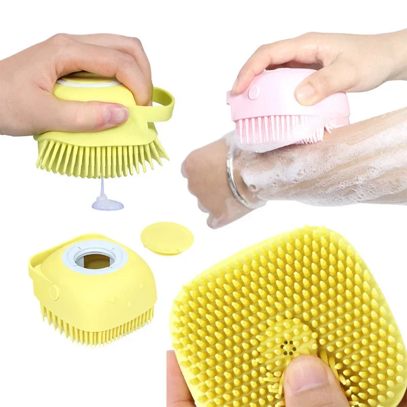 SilkNest Luxe Siliconen Badborstel | Zachte massagekam voor baby's en kinderen, die de badtijd verbetert met verzachtende schrob- en reinigingsvoordelen