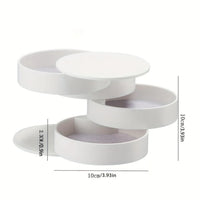 Velvira Sieradenbox draaibaar | 5 Etages met deksel | Stofdicht & Compact | Voor sieraden, haaraccessoires & make-up