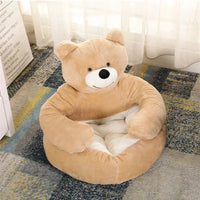 CuddleCub - Winter pluche hondenbed in berenvorm