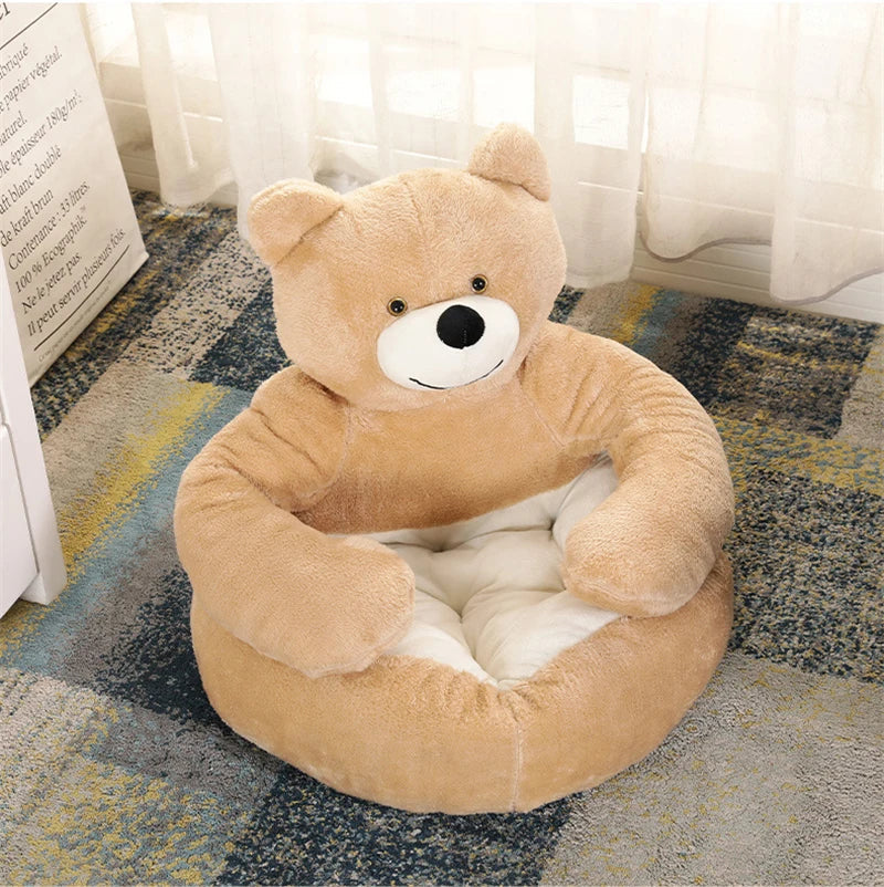 CuddleCub - Winter pluche hondenbed in berenvorm