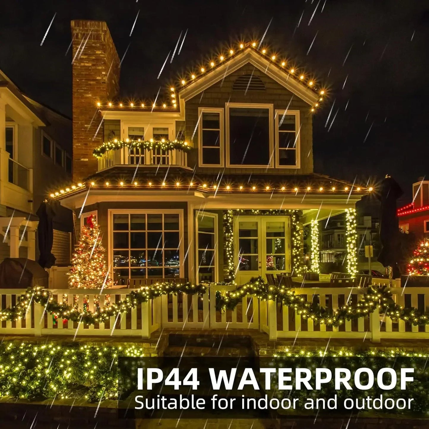 LED-Vuurwerk Lichtsnoer Ignisia | Met Afstandsbediening | 30–75 m | 900–2000 LEDs | IP65 Waterdicht | Voor Kerstmis, Halloween & Feesten