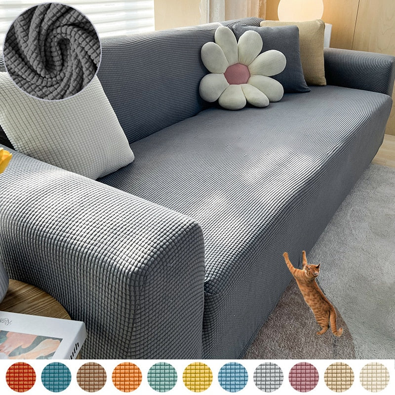 Comfort Fit Sofa Slipcover | Elastisch, morsbestendig, modern ontwerp Geniet van een perfecte pasvorm die je bank moeiteloos beschermt en verfraait.