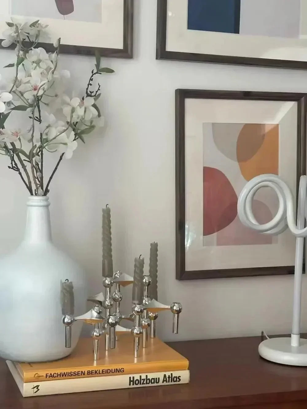 Skanto | Metalen Kaarsenhouder – Modulaire Moleculaire Ontwerp, Tafel & Decor